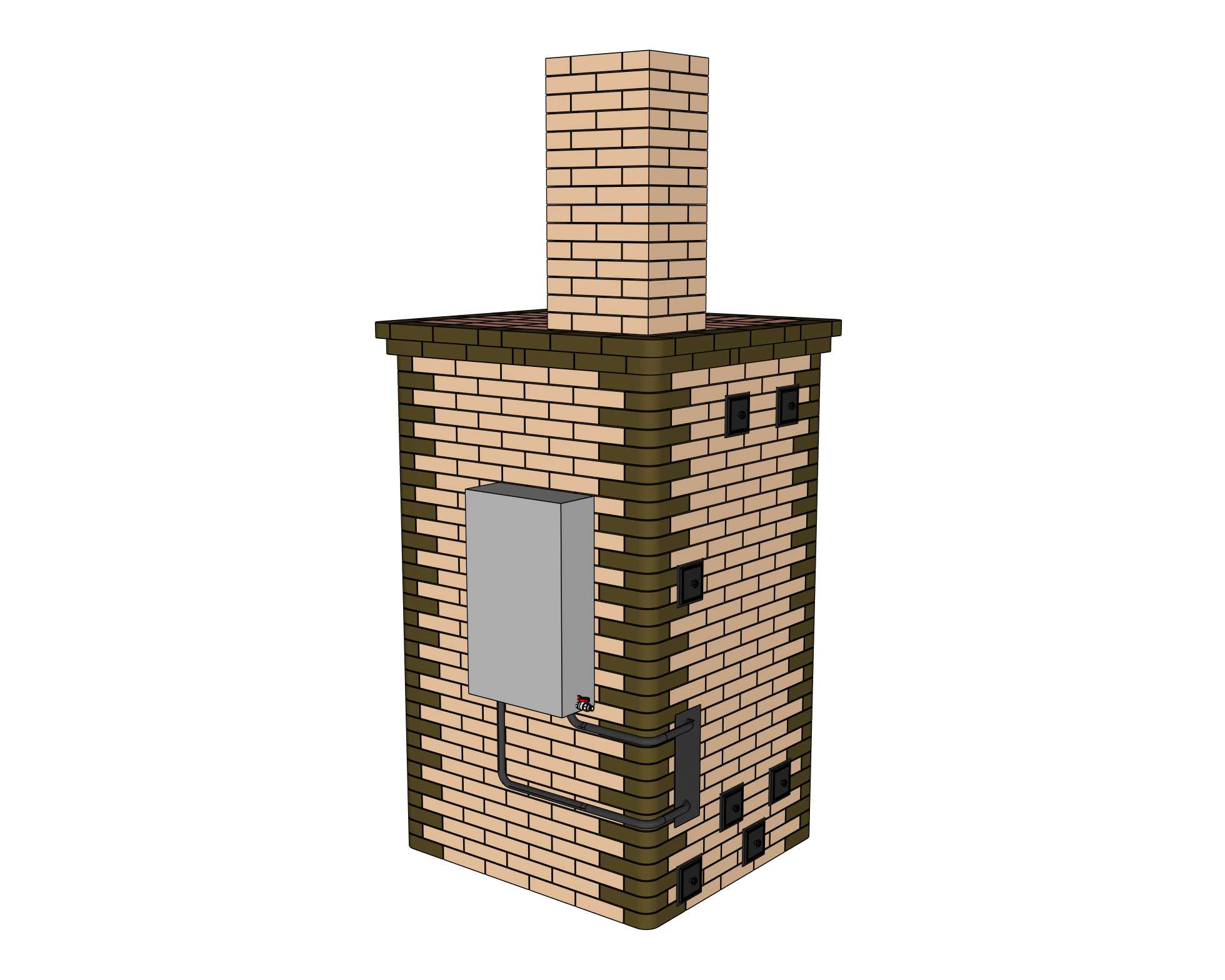Печь постоянного действия